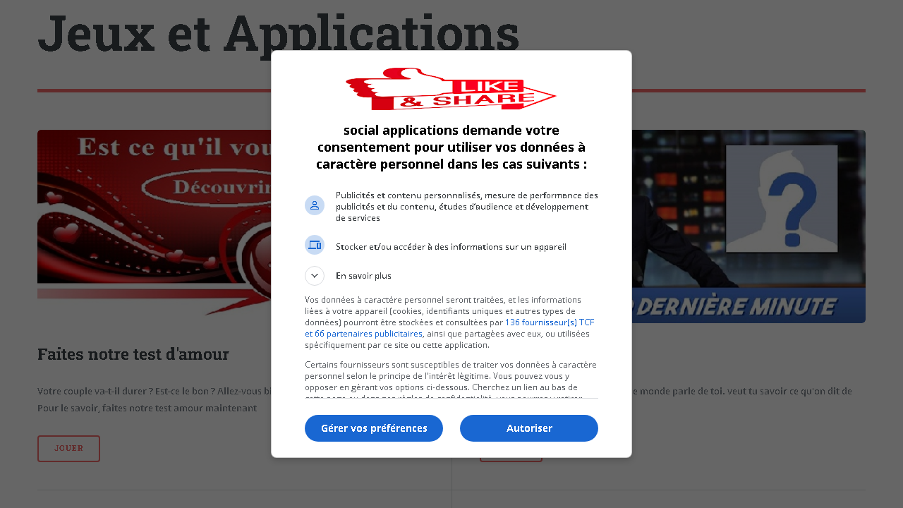 Capture d'écran de https://social-applications.com